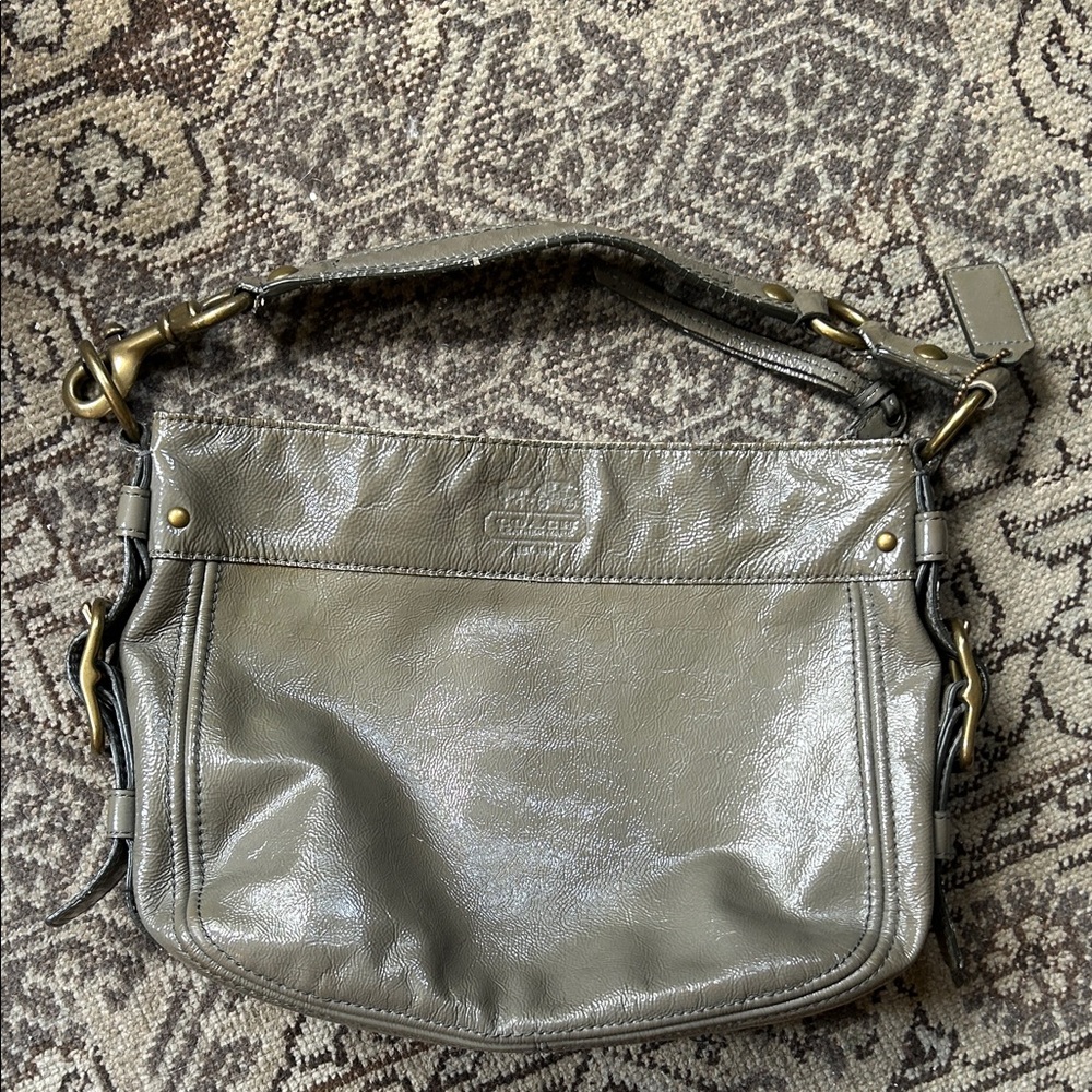 Coach Zoe hobo-grayish color
